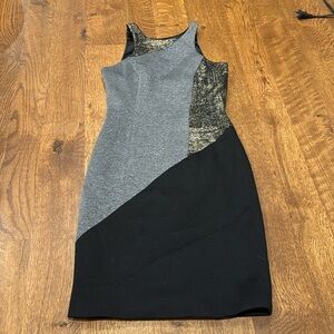 Jay Godfrey Women’s Midi Dress Grey and Black Size 0